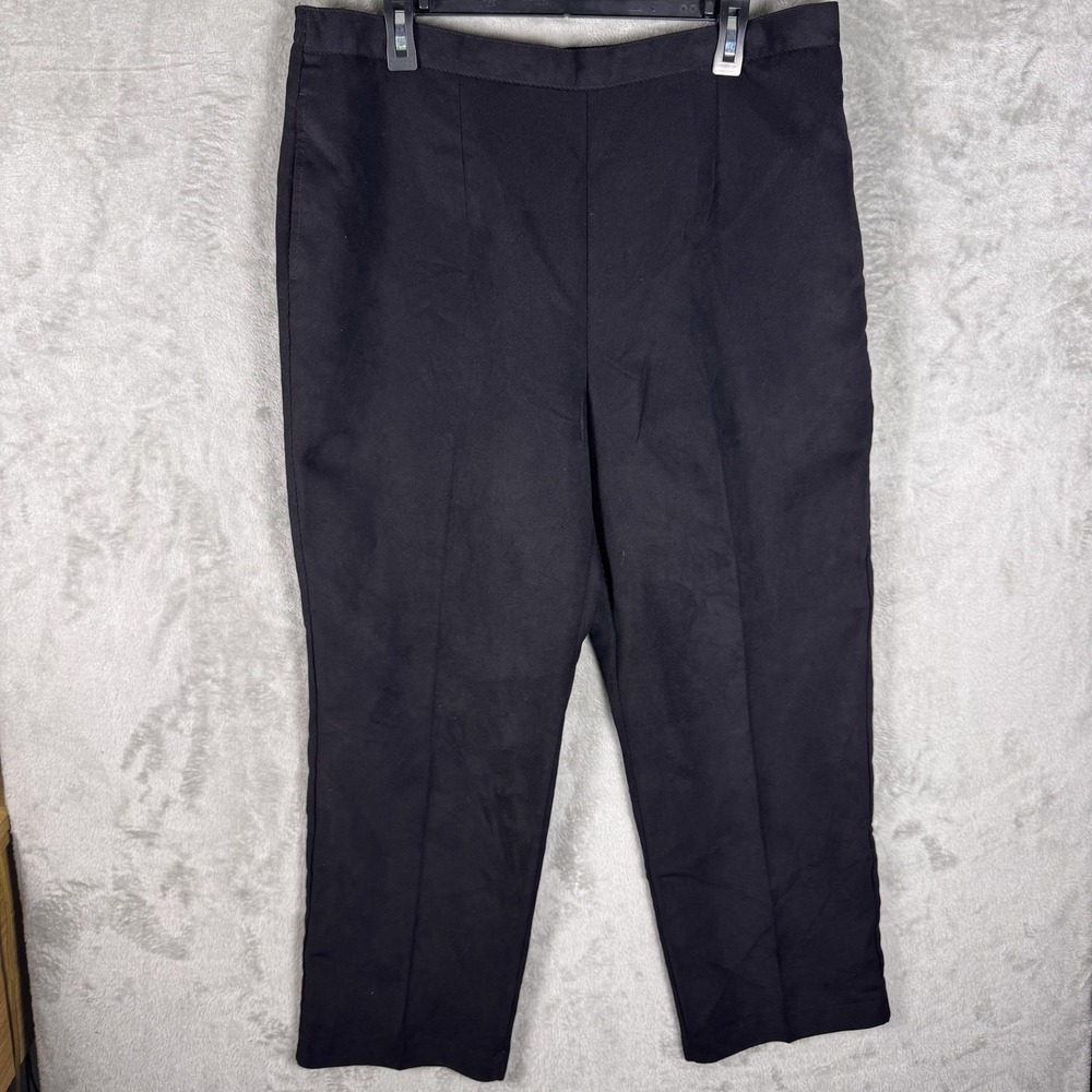 Alfred Dunner Pants Womens 18W Classic Fit Comfort Waist Easy Care Pull‎ On